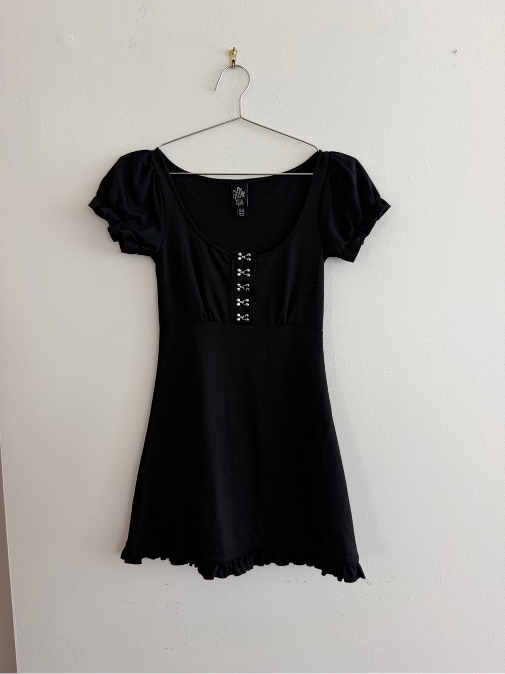 BLACK MINI DRESS XS